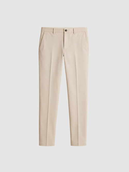 Beige Slim Fit Chinos