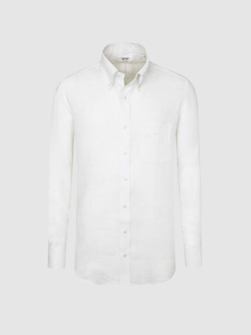 White Linen Casual Shirt